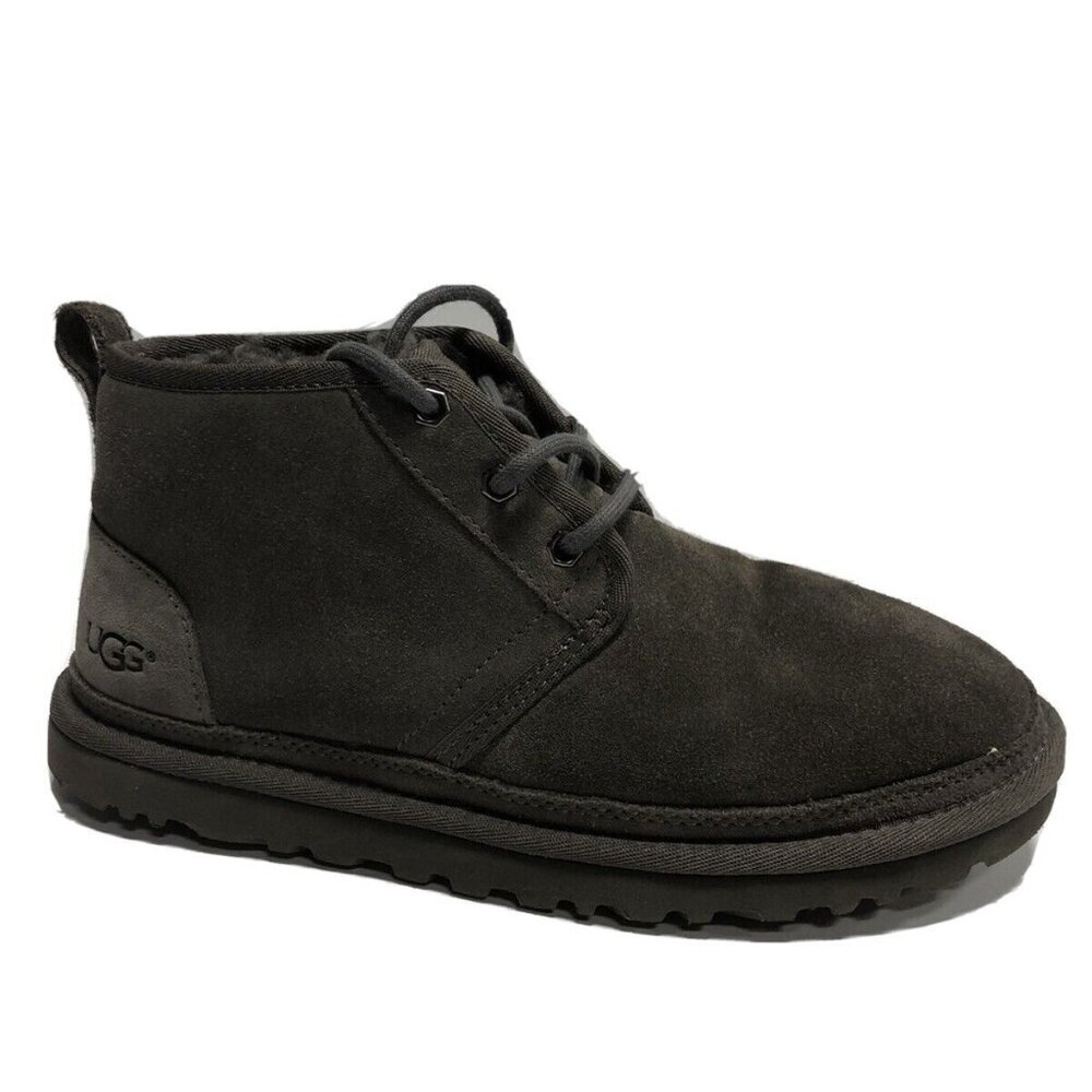 UGG Men’s Neumel Charcoal Lace- Up Boots, Size 7 M